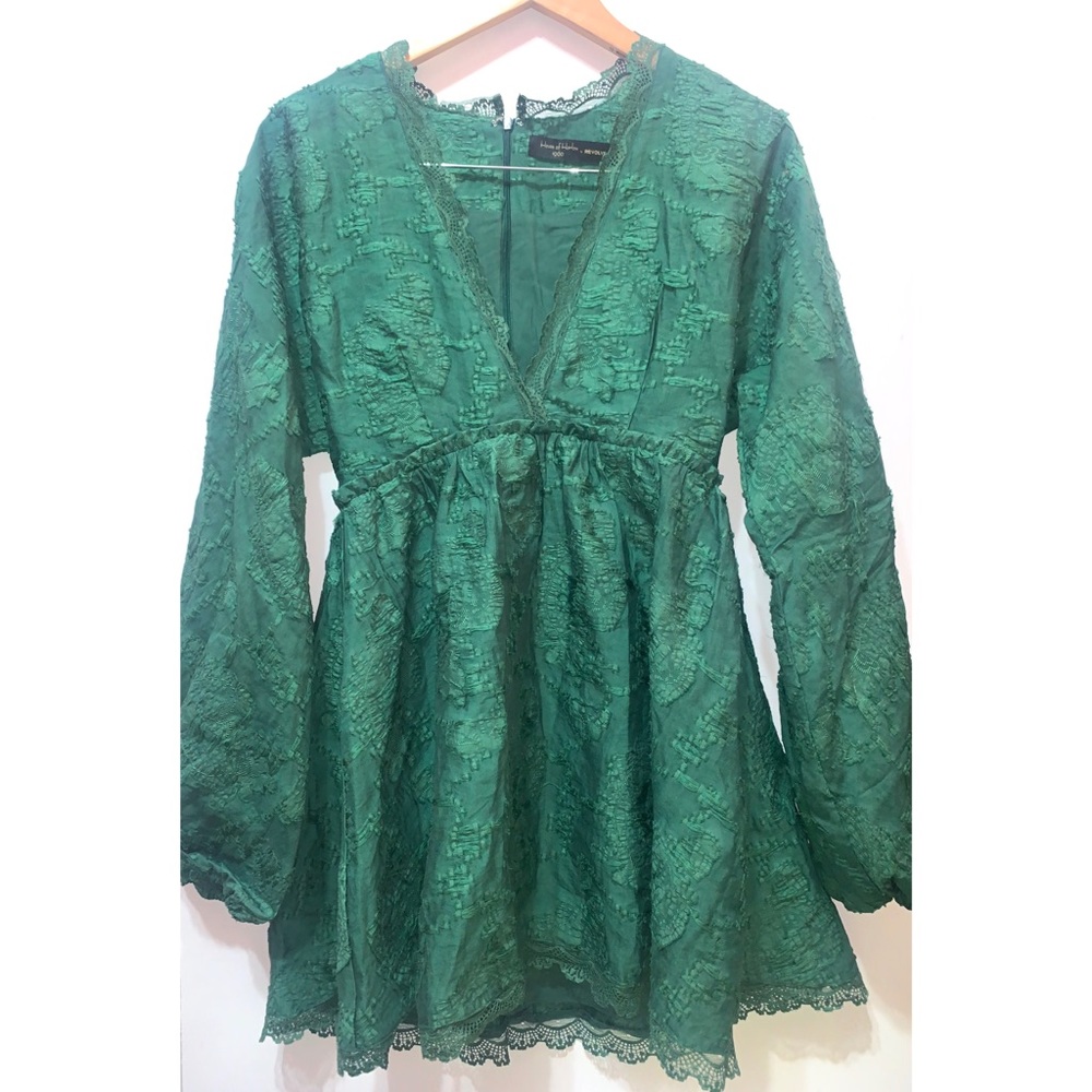 House of Harlow Edwin Dress in Emerald Green - Picture 4 of 5
